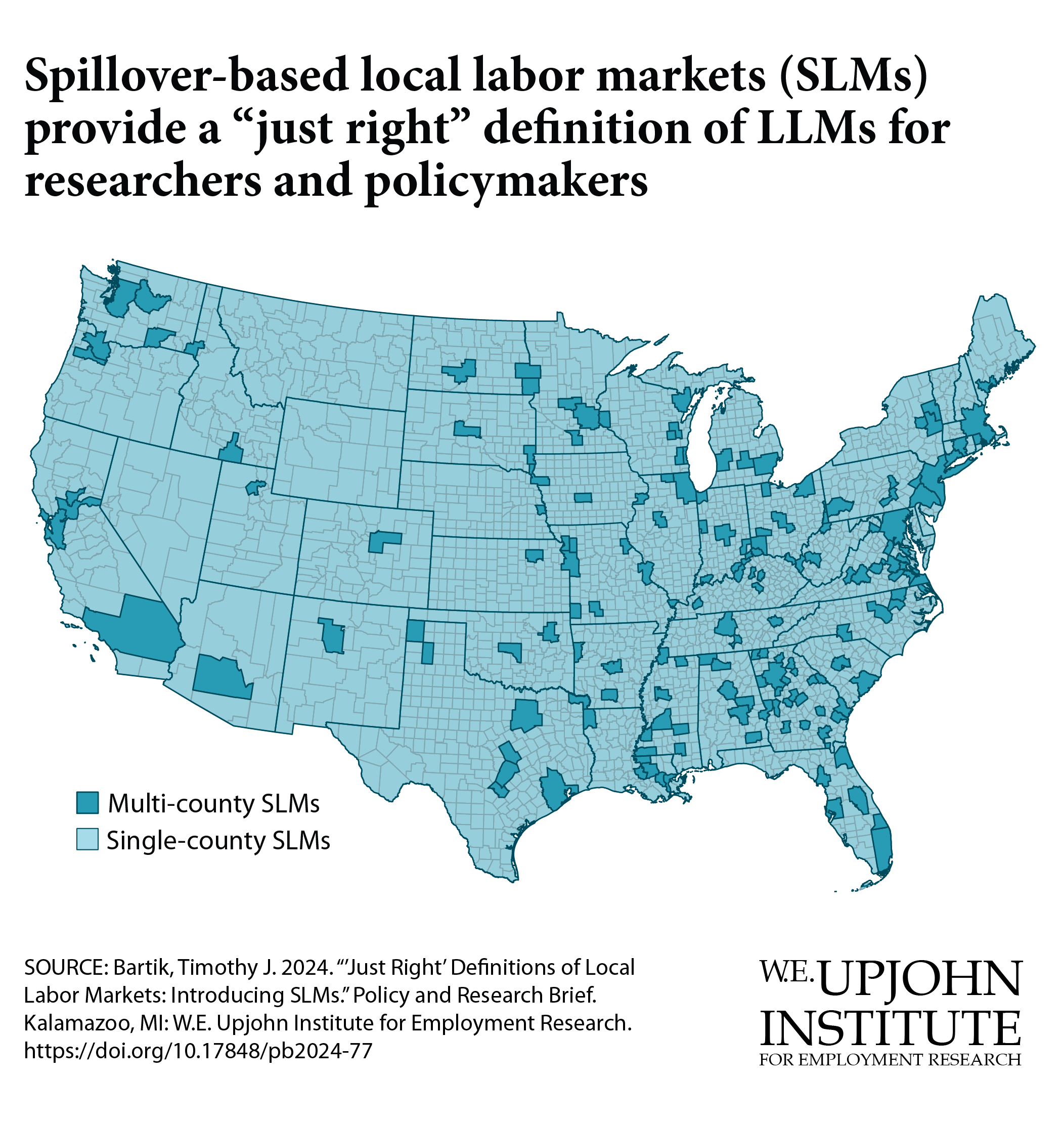 chart: map of single and multicounty SLMs