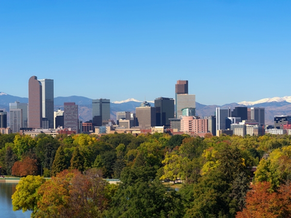 Denver skyline panorama