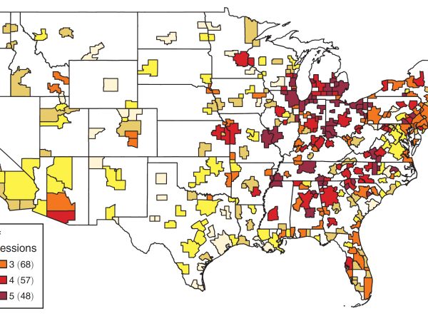 A map of recession severity