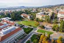 UC Berkely campus from above